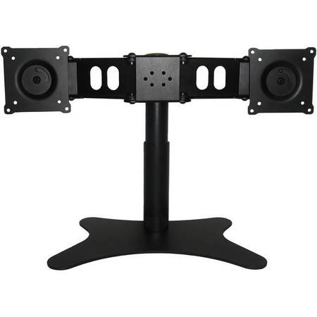 DOUBLESIGHT Adjustable Dual Monitor Stand, 60 lb. Capacity DS-219STB